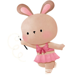 little girl with bunny