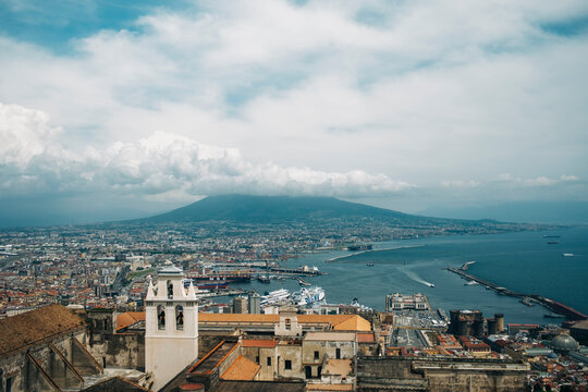 landmark of the city of Naples, Italy