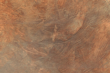 Gold stucco with shadow frame on concrete wall background.