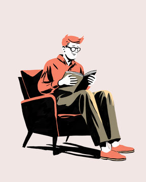 An older gentleman finds solace in reading