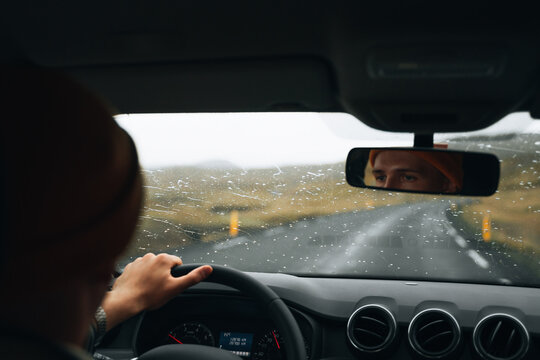 Car Driving At Rainy Weather - Sunny Rainbow 