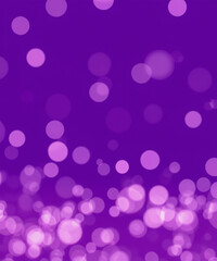 Purple glitter lights, defocused light reflections purple bokeh background, Winter concept, christmas, love