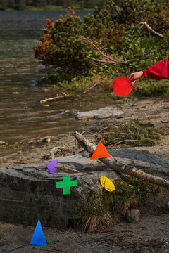 Conceptual still life on the theme of equality and LGBTQ
