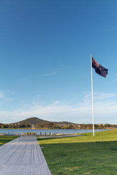 Canberra and view to Australian National War Memorial