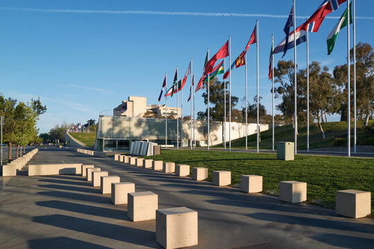 Country flags at Canberra Park