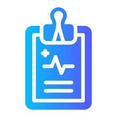 medical report Gradient icon
