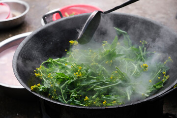 Delicious Chinese food, Fried vegetables