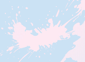 飛び散るインクの背景イラスト