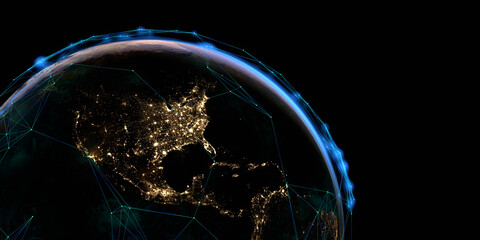Celestial Connections: US Enveloped by an Interconnected Satellite 