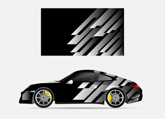 car wrap modern abstract vector design background fully editable with sporty look