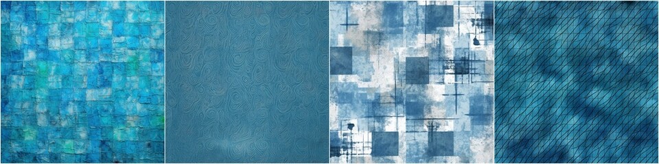 Abstract blue background with canvas texture. Seamless texture suitable for various design projects. Can be used as digital art background or website background.