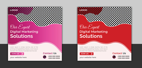 Naklejka premium business social media post design
