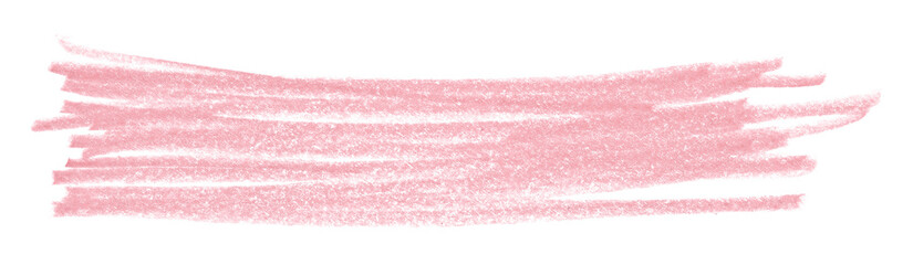pink pencil strokes isolated on transparent background