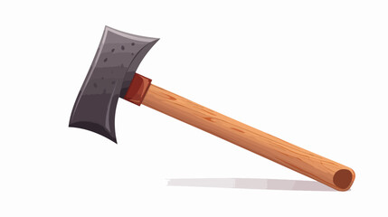 Ax isolated on white background vector, flat illustration.