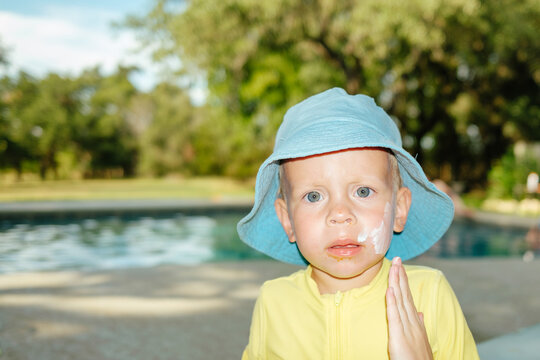 Applying Sunscreen
