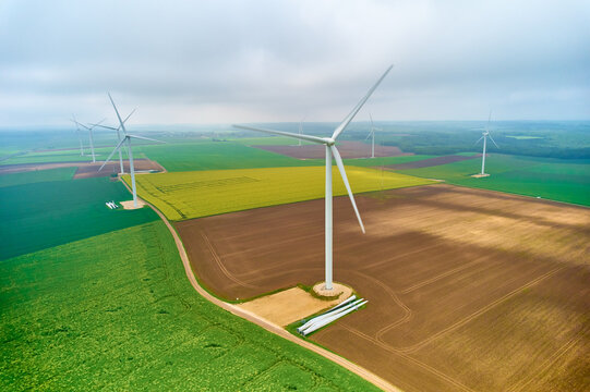 Clean green wind power and canola for biofuel - energy transition