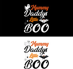Halloween T-shirt. Mummy daddys little boo.