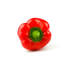 Paprika isoliert. Sweet red pepper isolated on white background