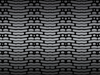 Black metal texture steel background. Perforated metal sheet.