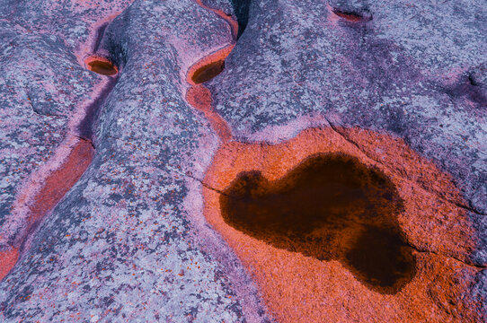 Infrared Alien Extraterrestrial Cliff Potholes