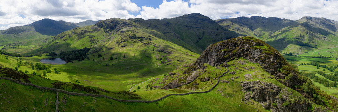 Side Pike Fell Langdale Lake District Aerial