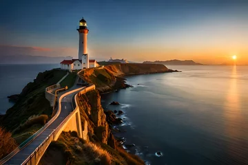  lighthouse at dusk © MISHAL
