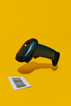 barcode scanner scanning a barcode