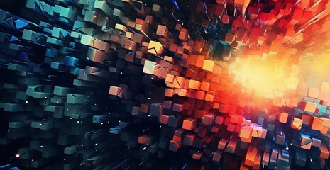 Obraz premium wallpaper desktop with bright and colorful objects