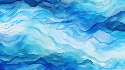 Fototapeta na wymiar blue azure colors watercolor wallpaper
