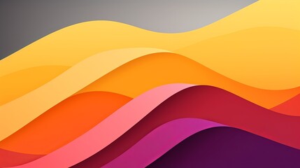 color gradient expressive papercut layer wallpaper