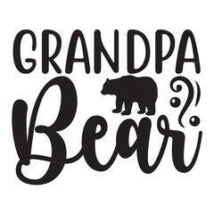 Grandpa Bear SVG