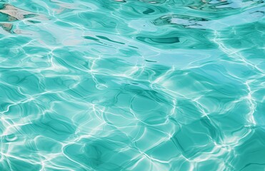 beautiful blue water in the pool