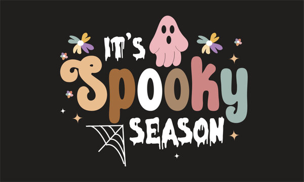 It's Spooky Season Retro Design
