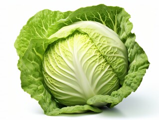 Cabbage on a white background