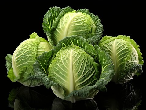 Cabbage on a dark background