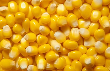 Corn texture. Yellow corns as background.