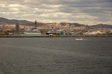 Hafen von Barcelona, vom Wasser aus