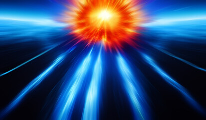 Fototapeta premium 爆発の抽象背景