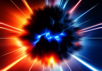 爆発の抽象背景