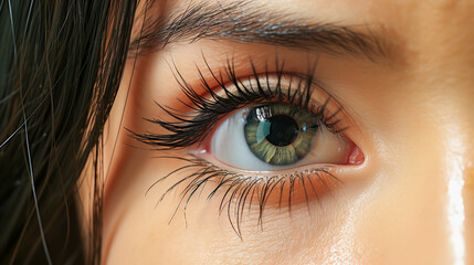 Obraz premium 女性の目のアップ