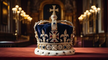 A crown of the united kingdom on ornament