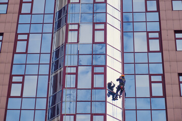 Repairing the facade of a tower is a complex job that requires specialized equipment and skilled...