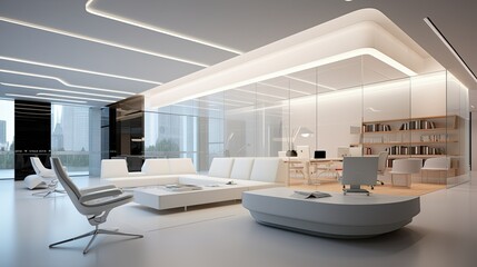 Inspiring office  interior design Minimalist style