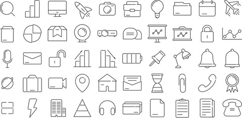 Office Outline Icon Collection