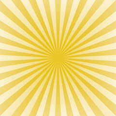 金色系ベースの効果線の背景イラスト　アスペクト比1：1バージョン