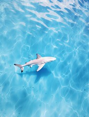 Fototapeta premium Great White Shark Close up Shot