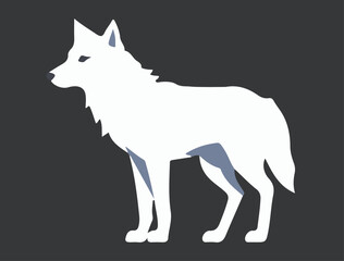 Obraz premium wolf vector illustration
