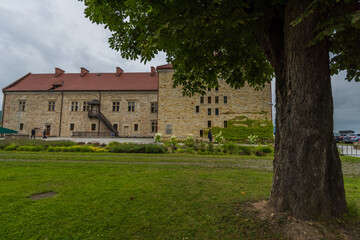 Fototapeta na wymiar old castle in the village