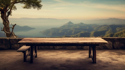 bench by the fjord