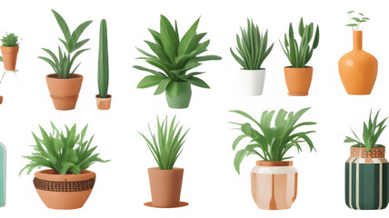 Vase and Interior Plant Pot Collection: Retro and Modern Styles
